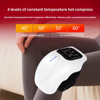 Red light knee massager with four heat settings: 45, 50, 55 and 60°C