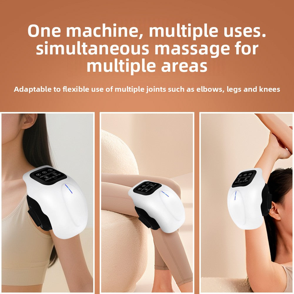 Red light massager worn on the shoulder, elbow and knee