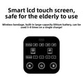 Touch control panel with heat and vibration settings
