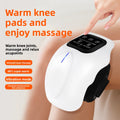 White red light knee massager worn on the knee, with touch control panel